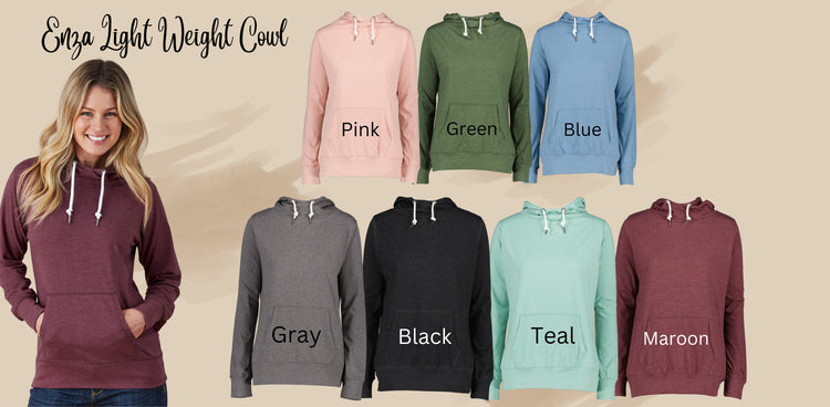 Wisconsin Water Nightfall [Light Weight Funnel Neck Sweatshirt]